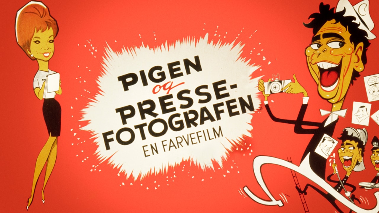 Pigen og pressefotografen background