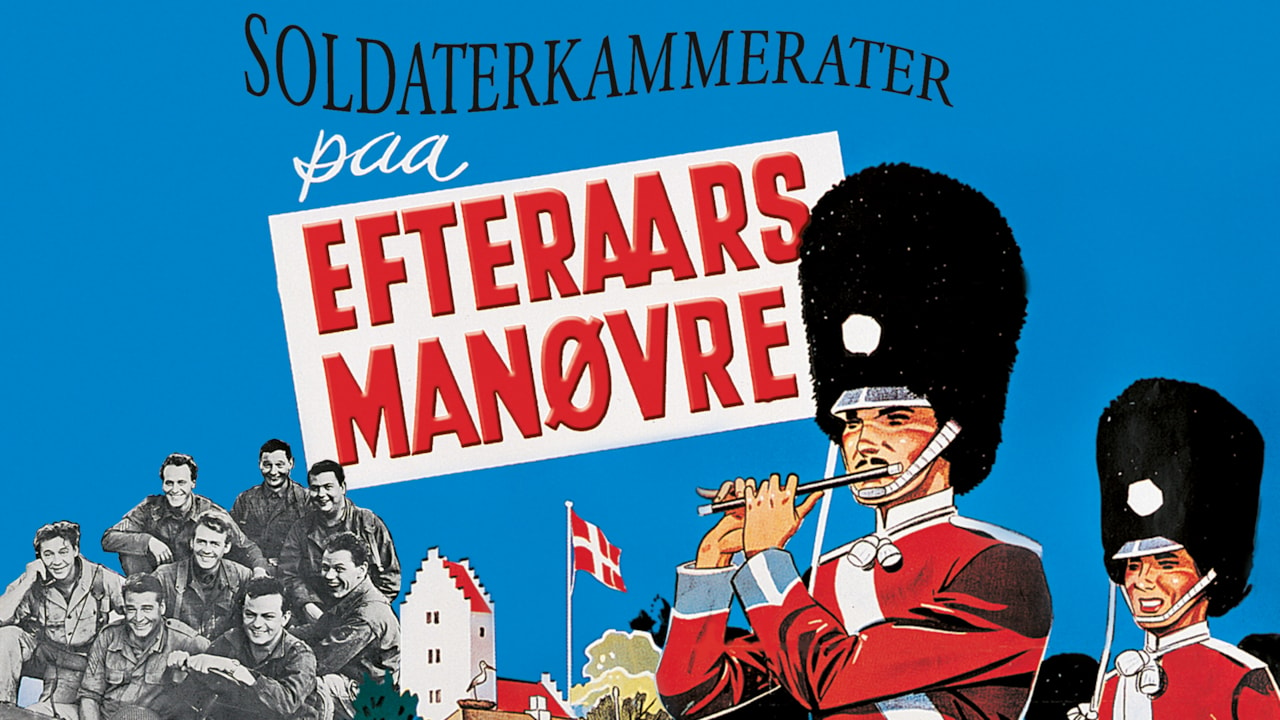 Soldaterkammerater på efterårsmanøvre background