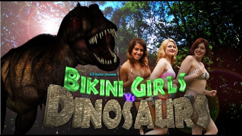 Bikini Girls v Dinosaurs background