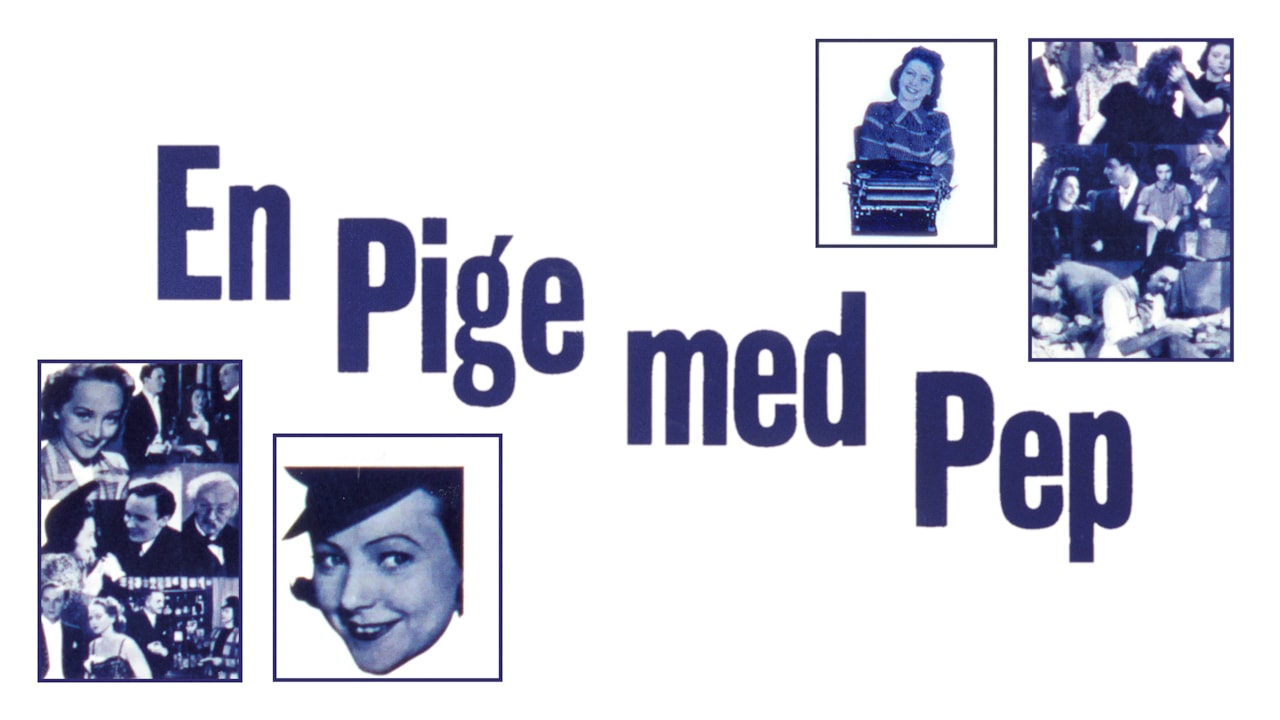 En pige med pep background