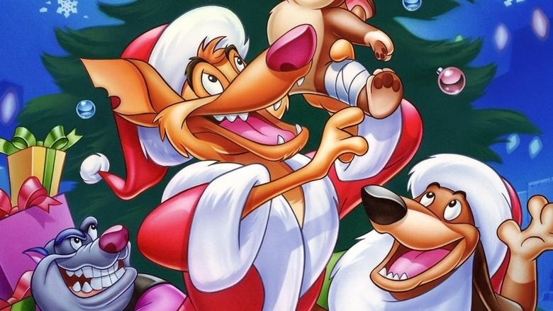 An All Dogs Christmas Carol background