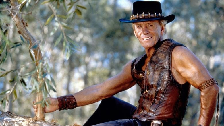 Crocodile Dundee in Los Angeles background
