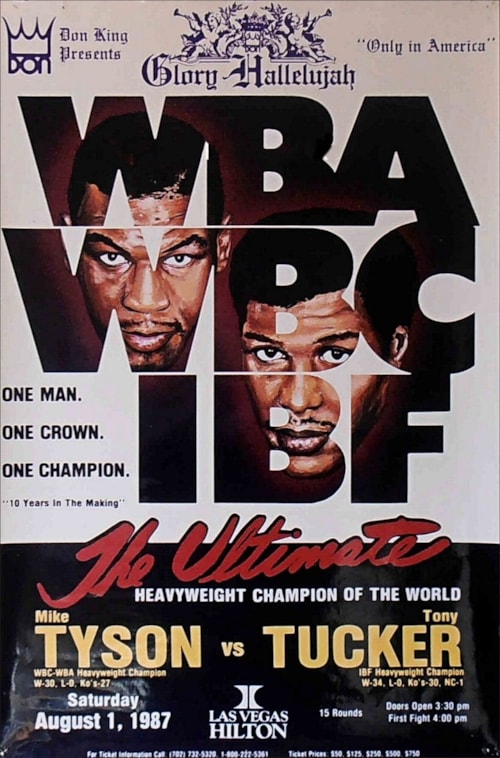 Mike Tyson vs Tony Tucker poster