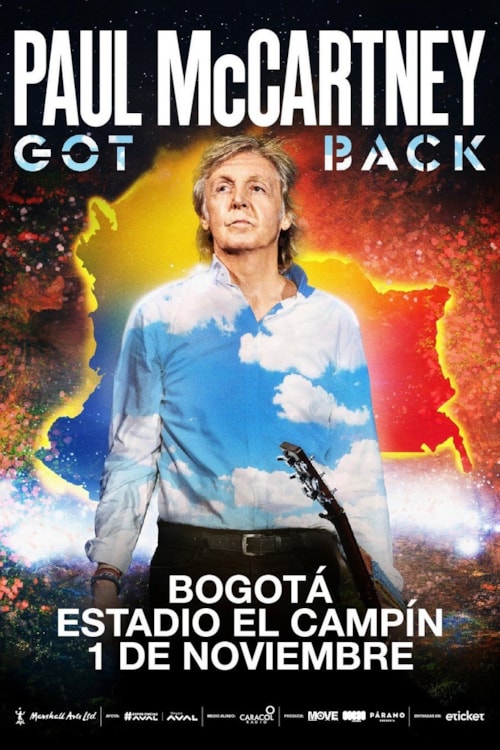 Paul McCartney: Got Back – Live in Bogotá at Estadio El Campín poster