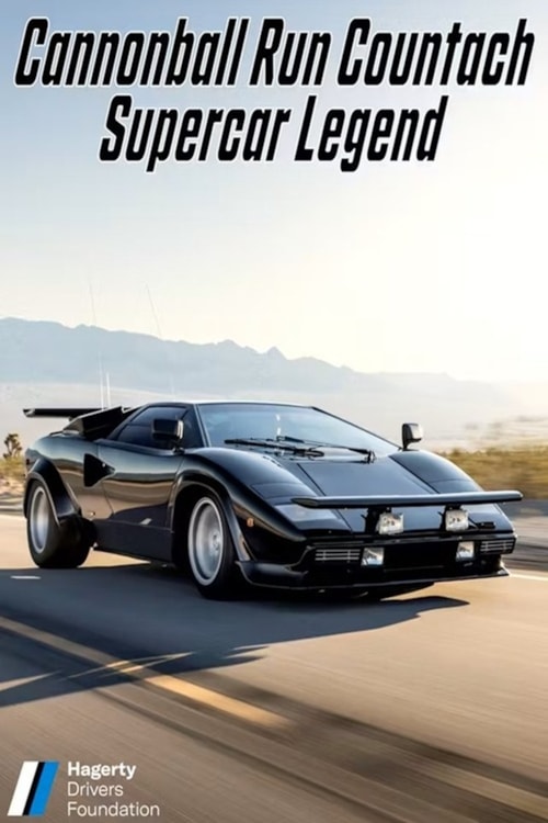 The Cannonball Run Countach poster