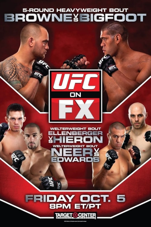 UFC on FX 5: Browne vs. Bigfoot poster