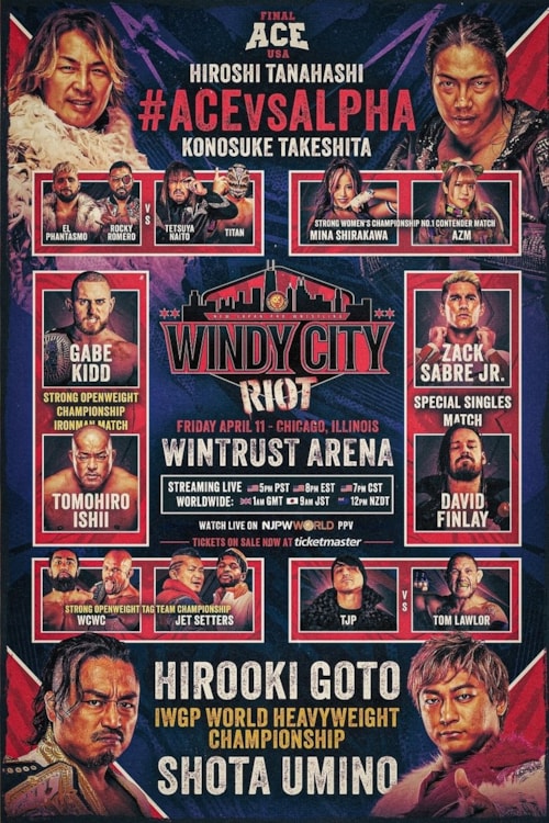NJPW Windy City Riot poster