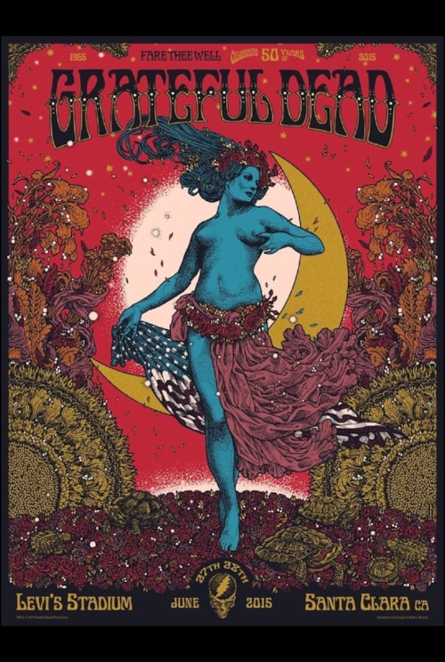 Grateful Dead: Fare Thee Well - 50 Years of Grateful Dead (Santa Clara) poster