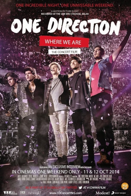 One Direction: Where We Are – The Concert Film poster