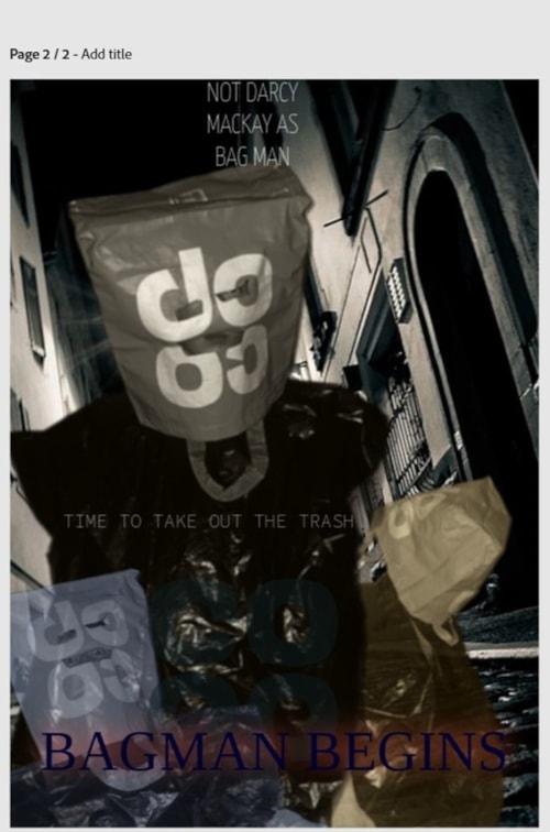 BAGMAN BEGINS poster