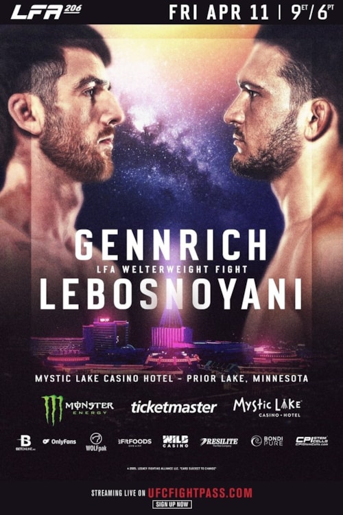 LFA 206: Gennrich vs. Lebosnoyani