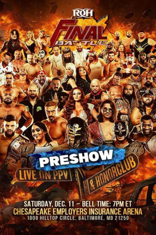 ROH: Final Battle 2021 Preshow poster