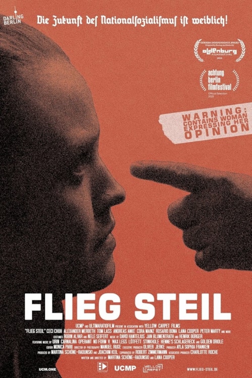 Flieg steil poster